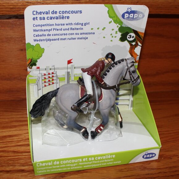 3/$55❤️Competition Horse with Riding Girl Figurines by Papo 51563 Hand Painted - Picture 2 of 13